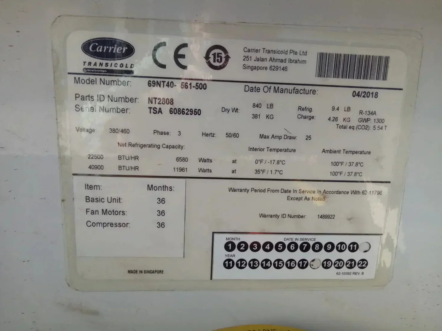 20 Fuß Carrier PrimeLine Kühlcontainer