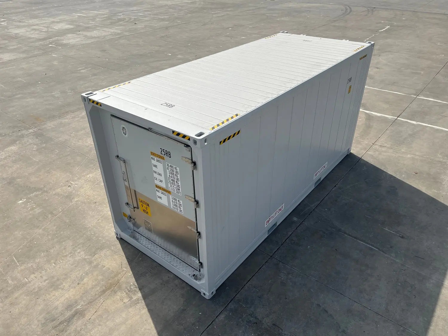 20′ High Cube Reefer Container mit versenkter Butcher-Tür